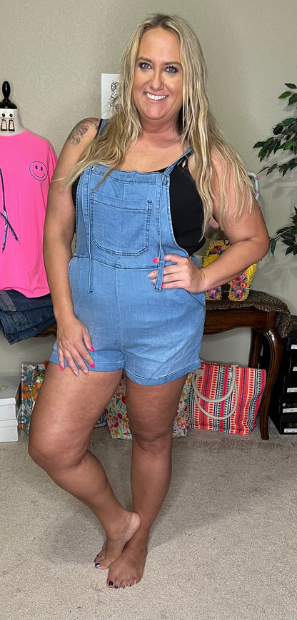 Denim Romper