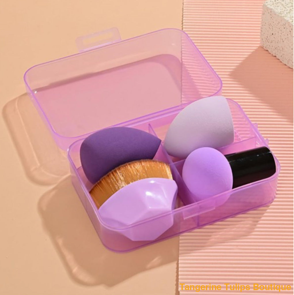 Blender And Brush Set Makeup Spinge Set