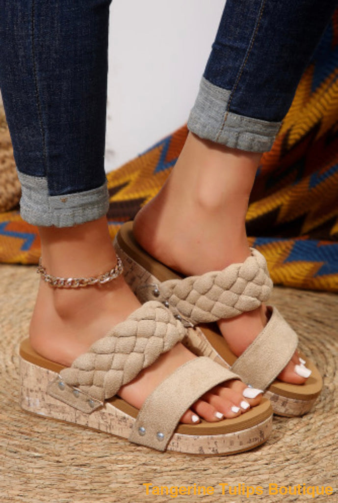 Braided Cork Shoes