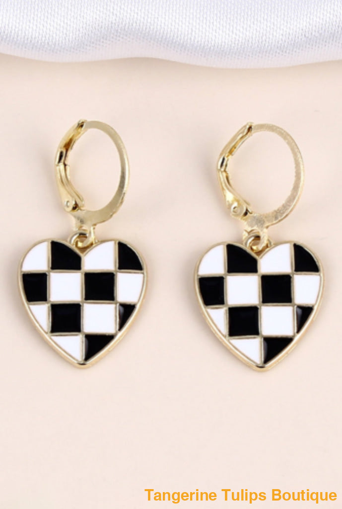 Checkered Earrings