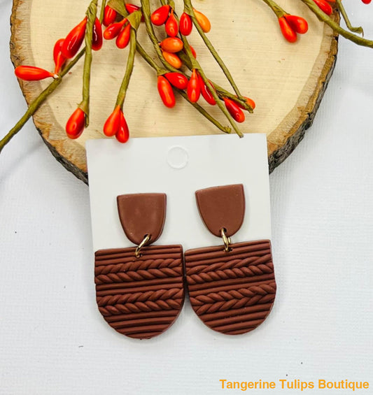 Chocolate Clay Earrings