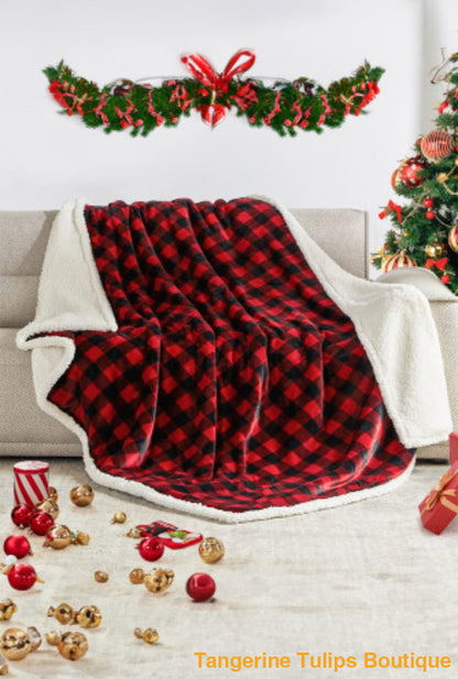 Christmas Sherpa Blanket