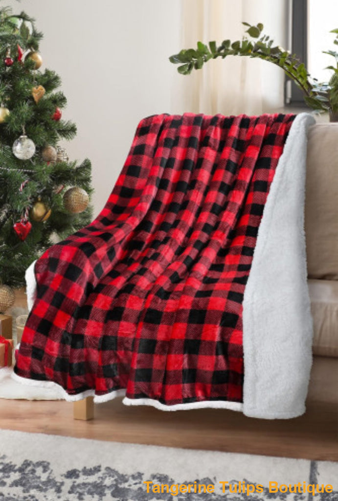 Christmas Sherpa Blanket