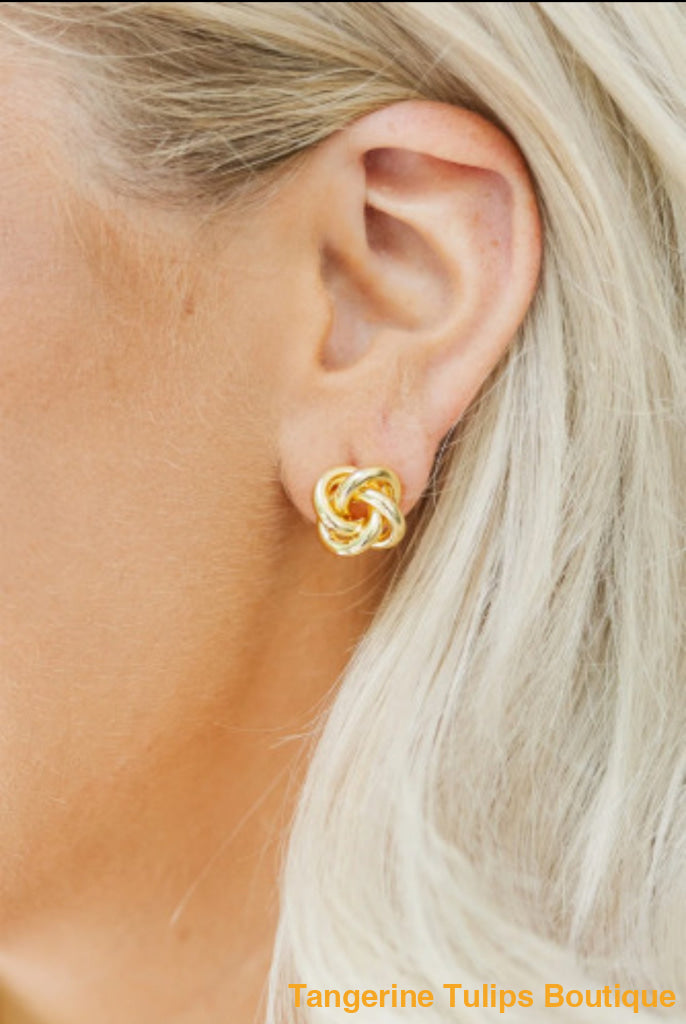 Gold Knots Earrings