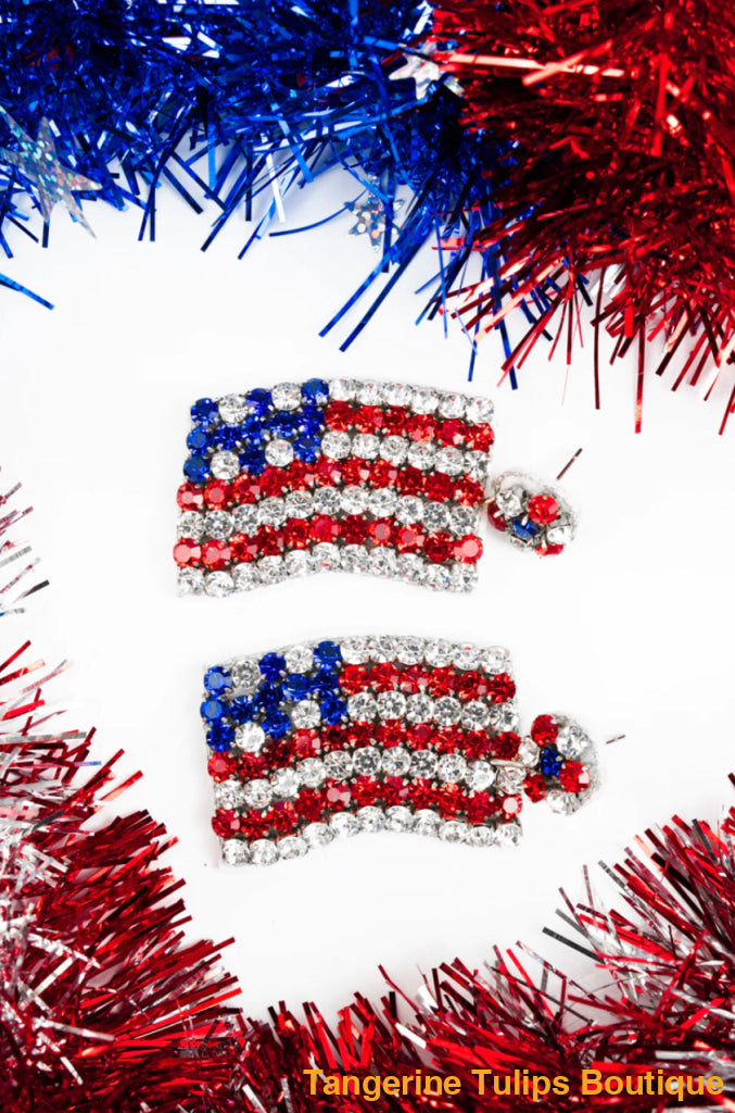 Patriotic Flag Earrings