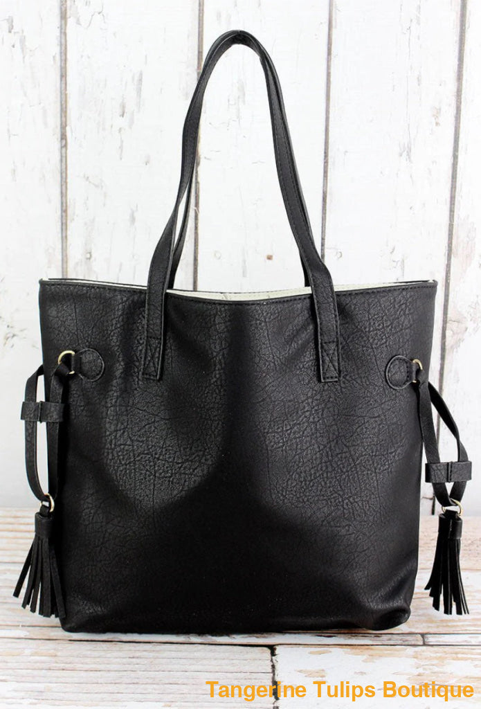 Side Tassel Tote Tote