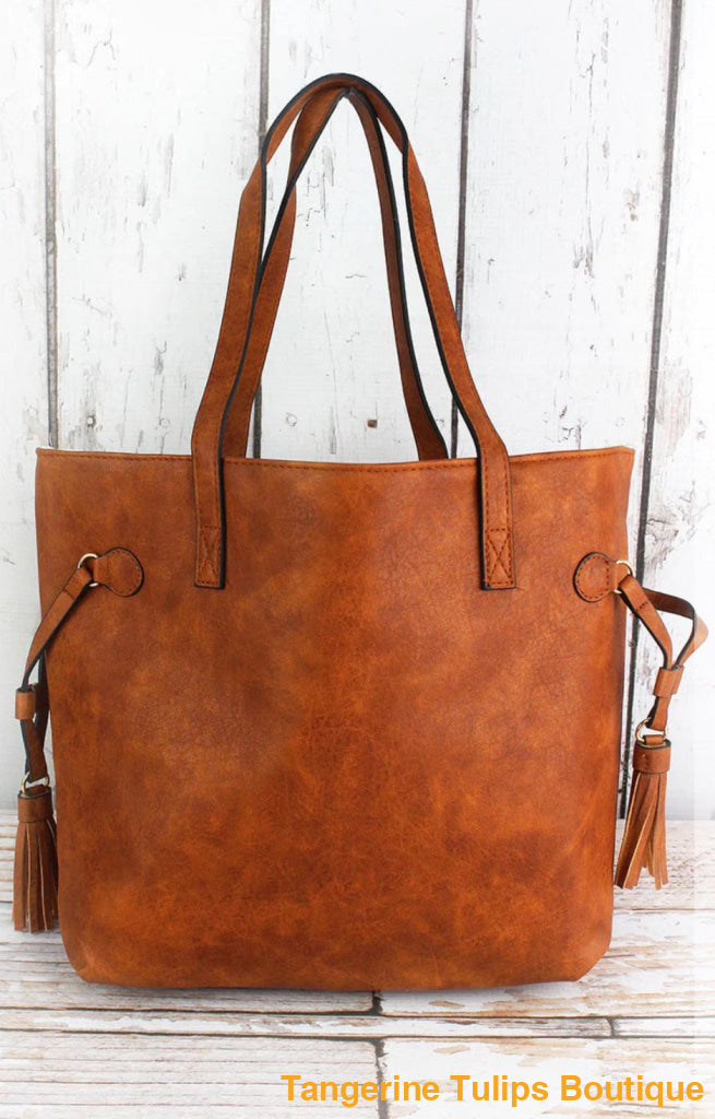 Side Tassel Tote Tote