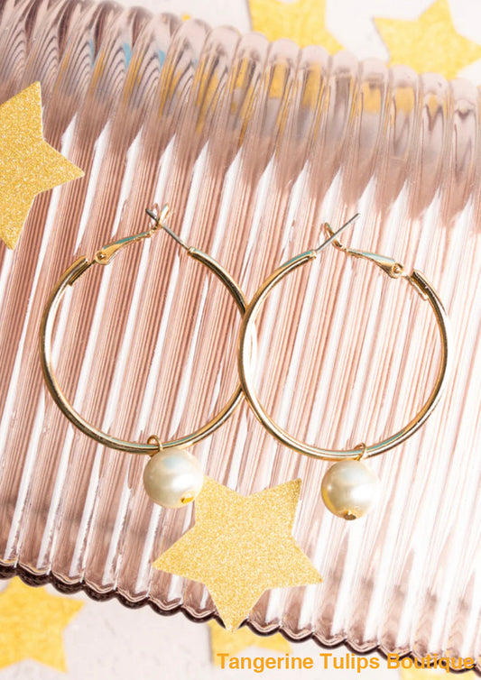Simply States Gold Earrings