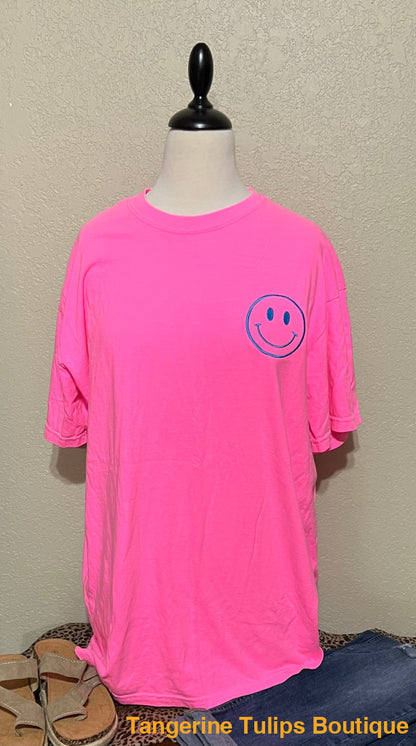 Smiley Tee Plus Tops