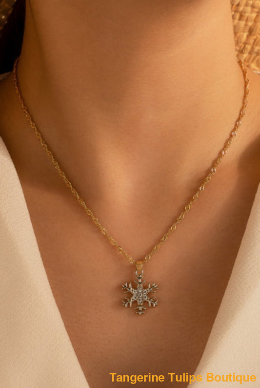 Snow Flake Necklaces