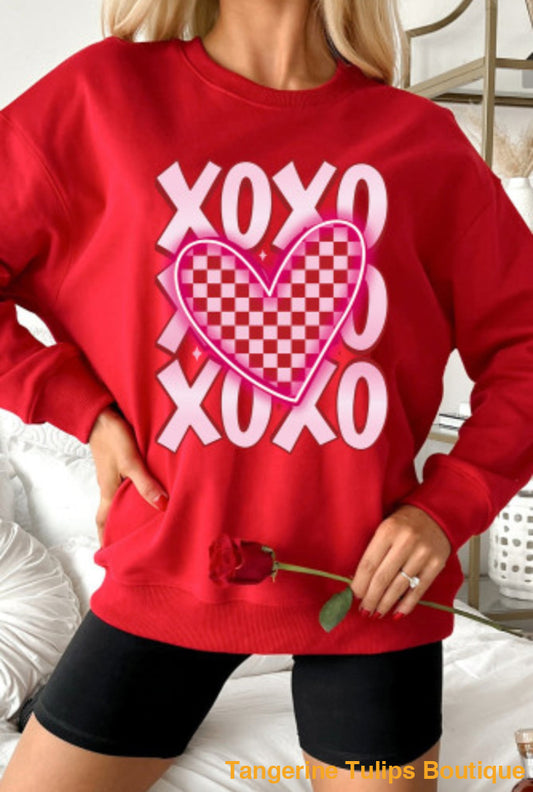 Xoxo Valentine Plus Tops